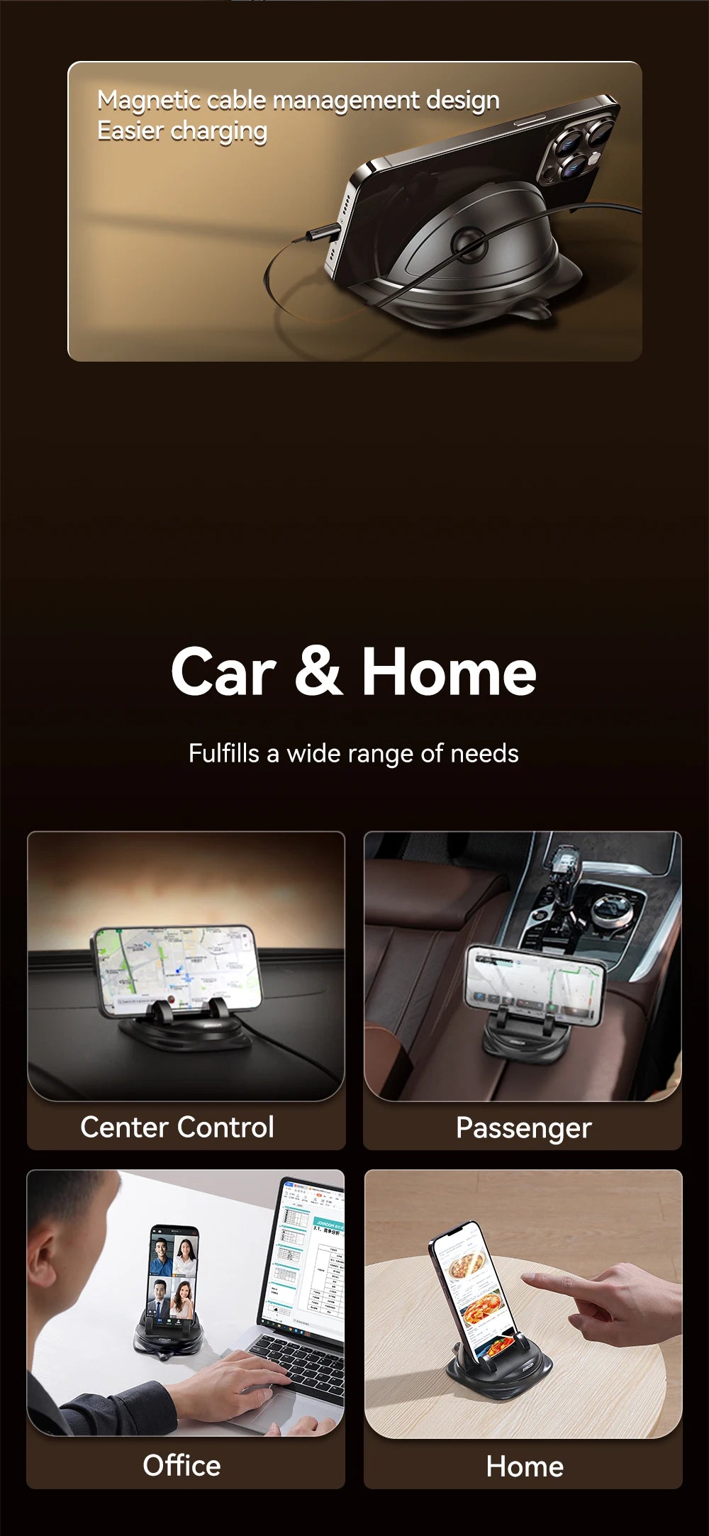 360° Rotating Dashboard Phone Mount