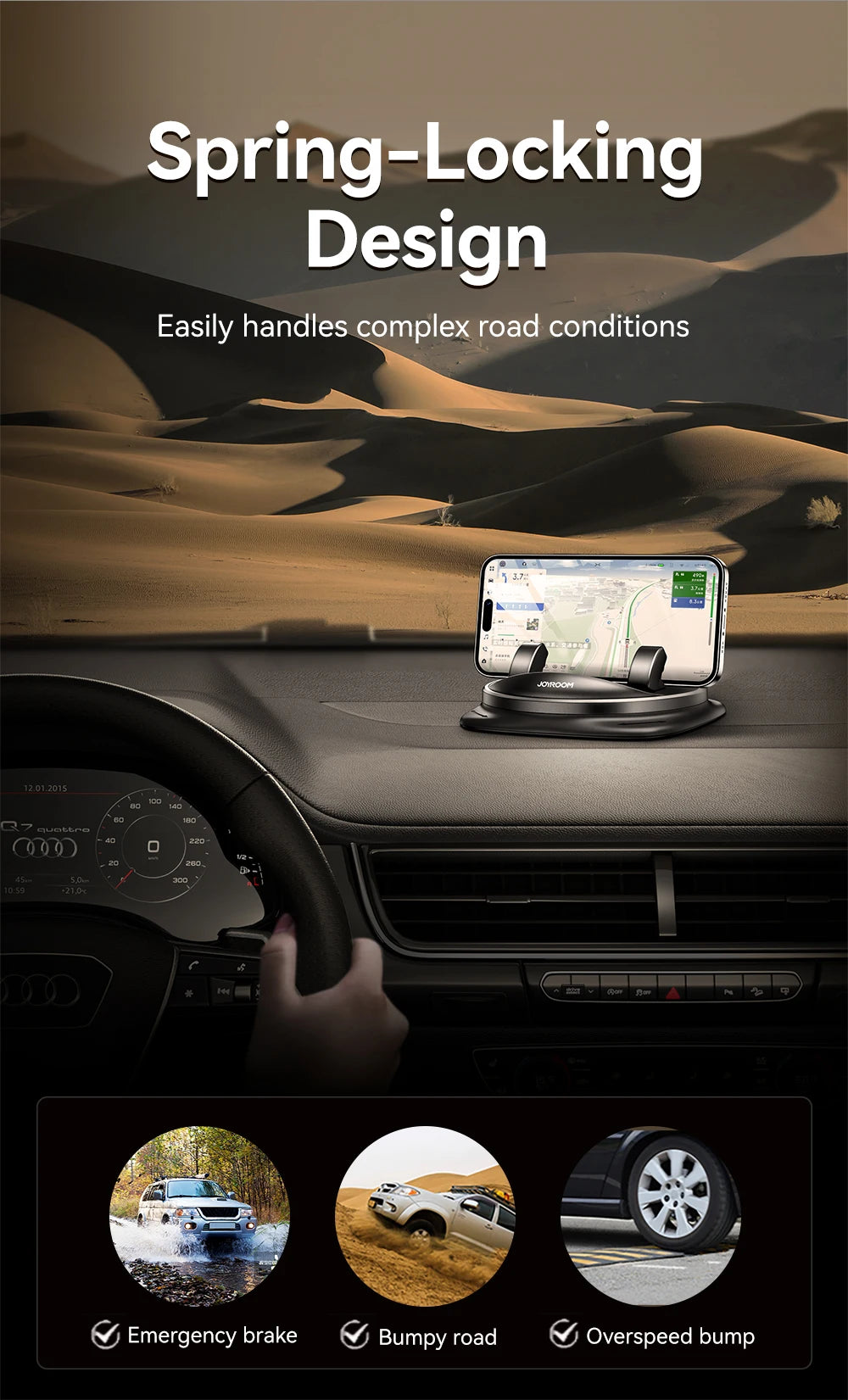 360° Rotating Dashboard Phone Mount