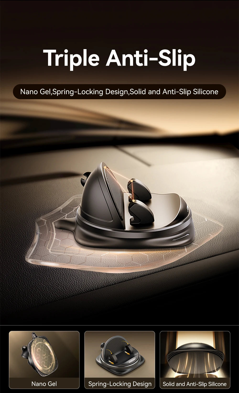 360° Rotating Dashboard Phone Mount